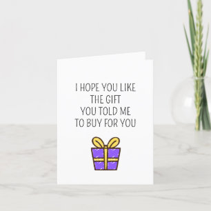 Funny Gift Joke Birthday Card Karte