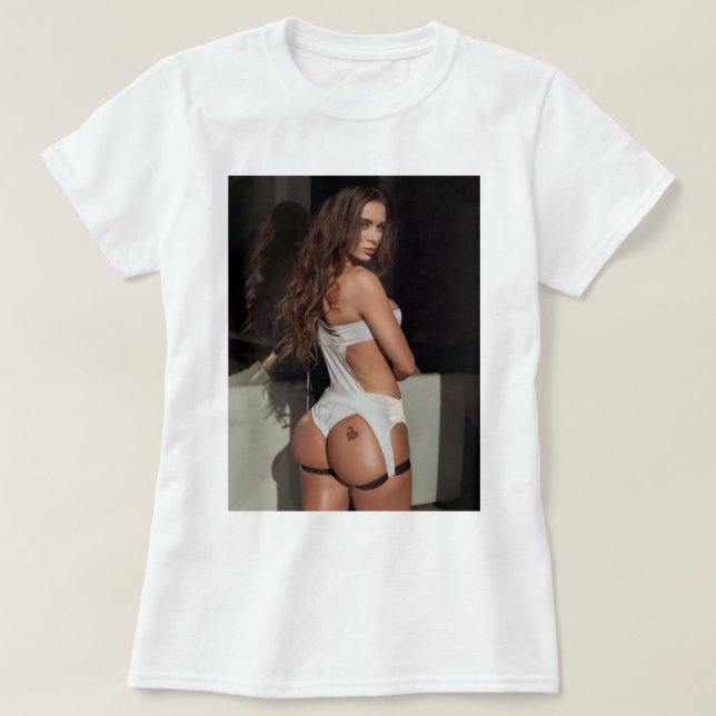 Funny Gift Lana Rhoades Niedliche Liebe Männer T-Shirt (Design vorne)