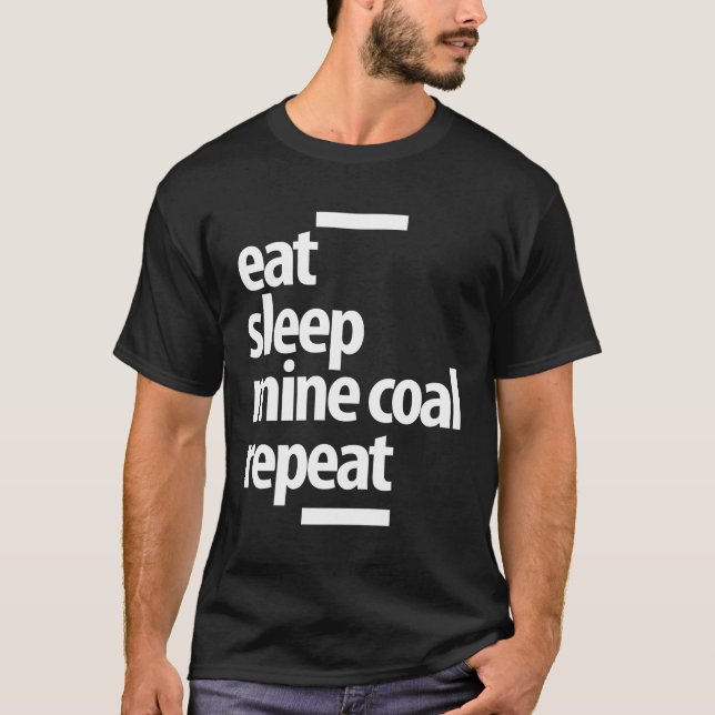 Funny Gift Mine Coal Job Titel Geschenk T-Shirt (Vorderseite)