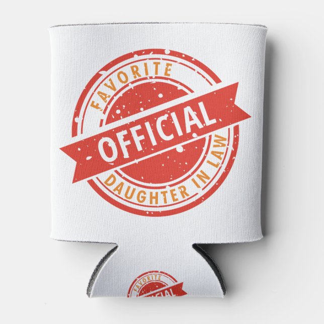 Funny Gift Offizielle Lieblingstochter im Jura Dosenkühler (Vorderseite)