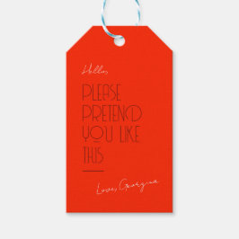 Funny Gift Tag Geschenkanhänger