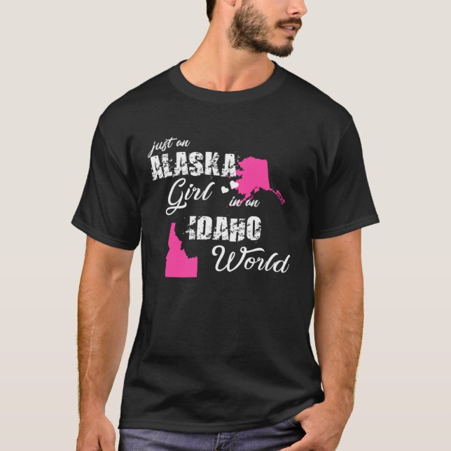 Funny Gifts Alaska Shirts Just an Alaska girl in a (Vorderseite)