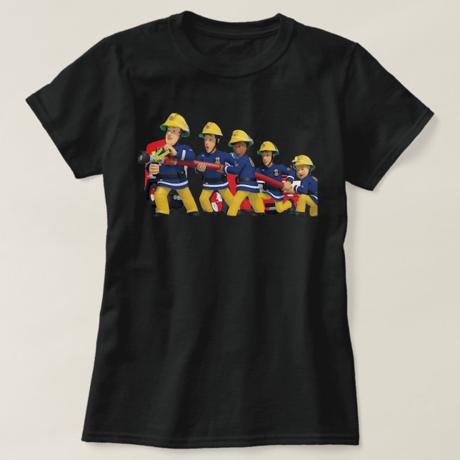 Funny Gifts Fireman Children Cartoons Sam Idol Gif T-Shirt (Design vorne)