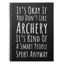 Funny Gifts For Archery Lovers Bow And Arrow Sport Notizblock