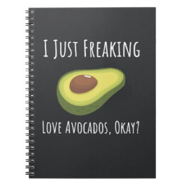 Funny Gifts For Avocado Lovers Vegan Foodie Notizblock
