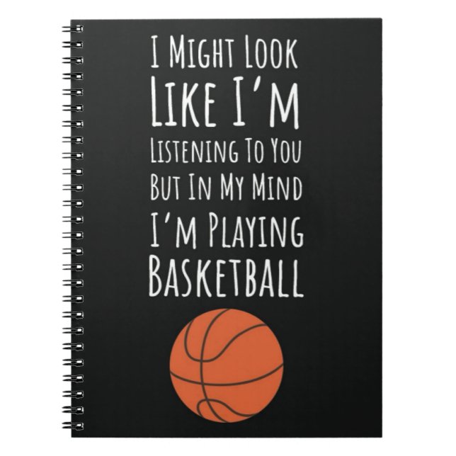 Funny Gifts For Basketball Players Team Fan Sports Notizblock (Vorderseite)