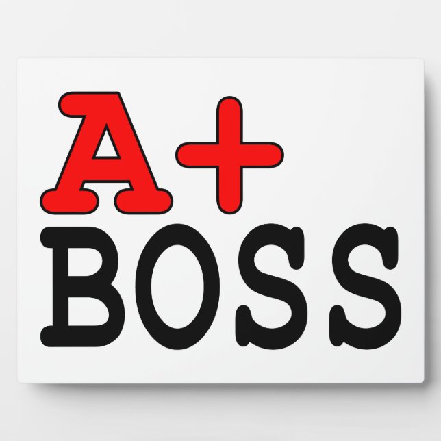 Funny Gifts for Bosses : A+ Boss Fotoplatte (Vorderseite)