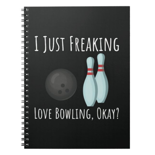 Funny Gifts For Bowling Lovers Bowler Sport Humor  Notizblock (Vorderseite)