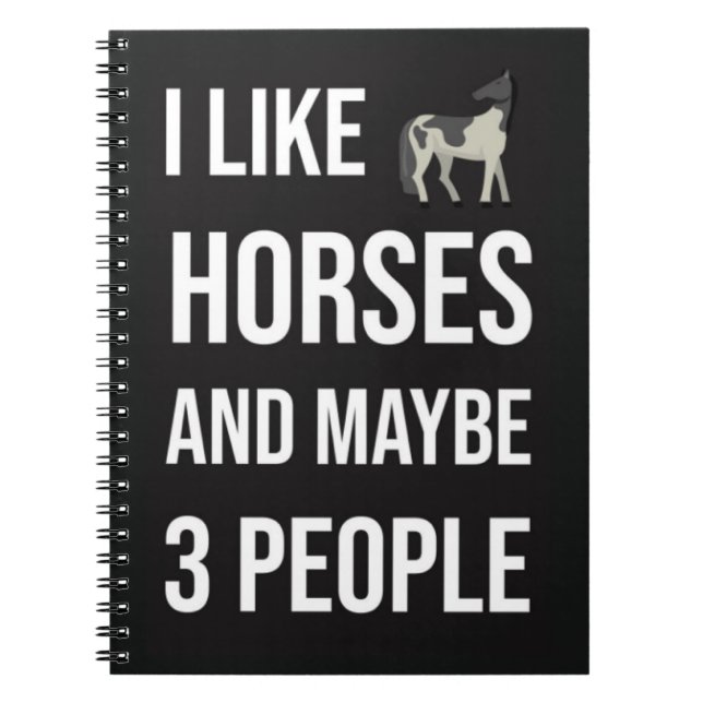 Funny Gifts For Horse Owners Equine Equestrian Notizblock (Vorderseite)