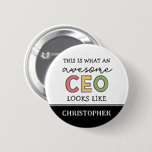 Funny Gifts für CEO   Phantastischer CEO Boss Gesc Button