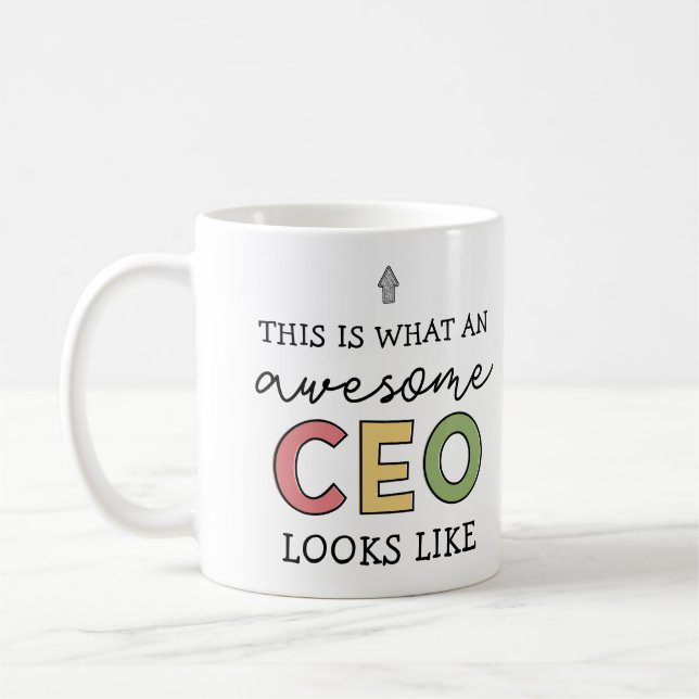 Funny Gifts für CEO | Phantastischer CEO Boss Gesc Kaffeetasse (Links)