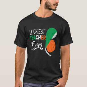 Funny Gifts St Patrick's Day Luckiest Lehrer jemal T-Shirt