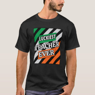 Funny Gifts St Patrick's Day Luckiest Lehrer jemal T-Shirt