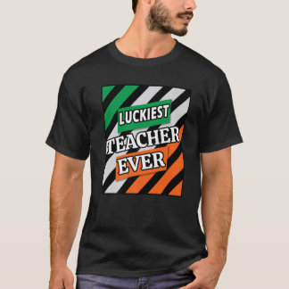 Funny Gifts St Patrick's Day Luckiest Lehrer jemal T-Shirt