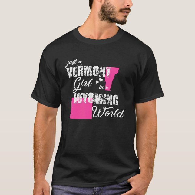 Funny Gifts Vermont Shirts Nur ein Vermont Girl in (Vorderseite)
