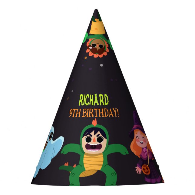 Funny Gigant Long Yellow Banana trägt Sommer Sung Partyhütchen (Vorderseite)