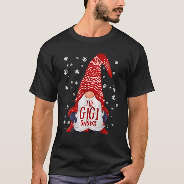 Funny Gigi Gnome Family Matching Christmas Gift Pa T-Shirt (Vorderseite)