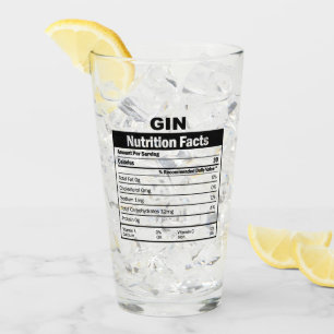 Funny Gin Nutrition Facts Glass Glas