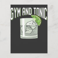 Funny Gin Tonic Pun Gym Fitness Spaß