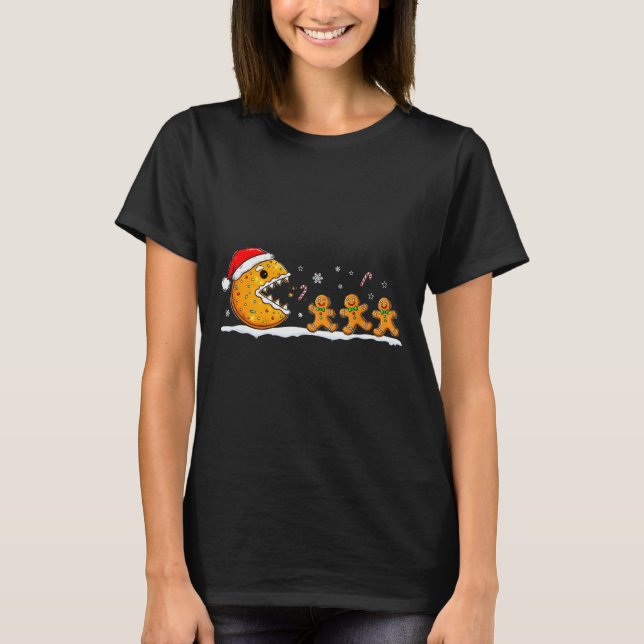 Funny Gingerbread Christmas Cookie Baking Boys Gir T-Shirt (Vorderseite)