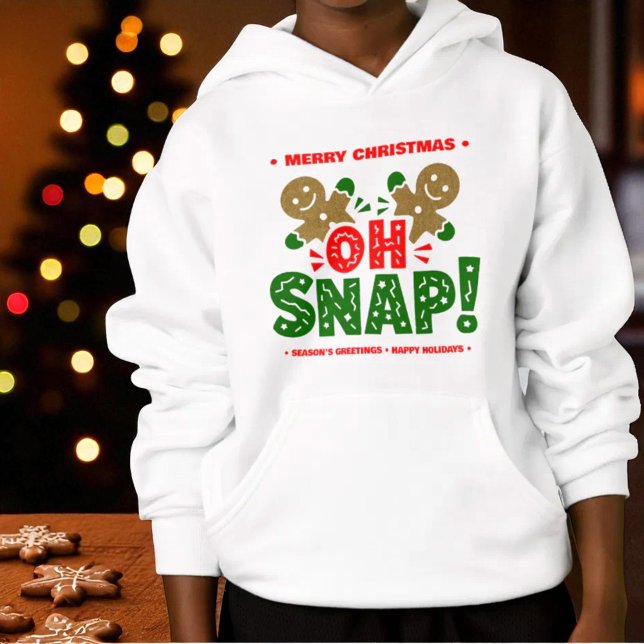 Funny Gingerbread Man Cookie Weihnachten Hoodie (Gingerbread man cookies Christmas hoodie front)