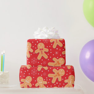 Funny Gingerbread man Cookies Muster Geschenkpapier