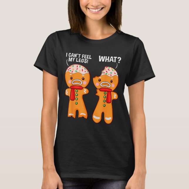 Funny Gingerbread Man Ginger Bread Men Christmas X T-Shirt (Vorderseite)