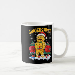 Funny Gingerbread Man Gingershred Gym Bodybuilding Kaffeetasse