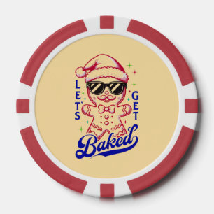 Funny Gingerbread Man - Lasst uns gebacken Pokerchips