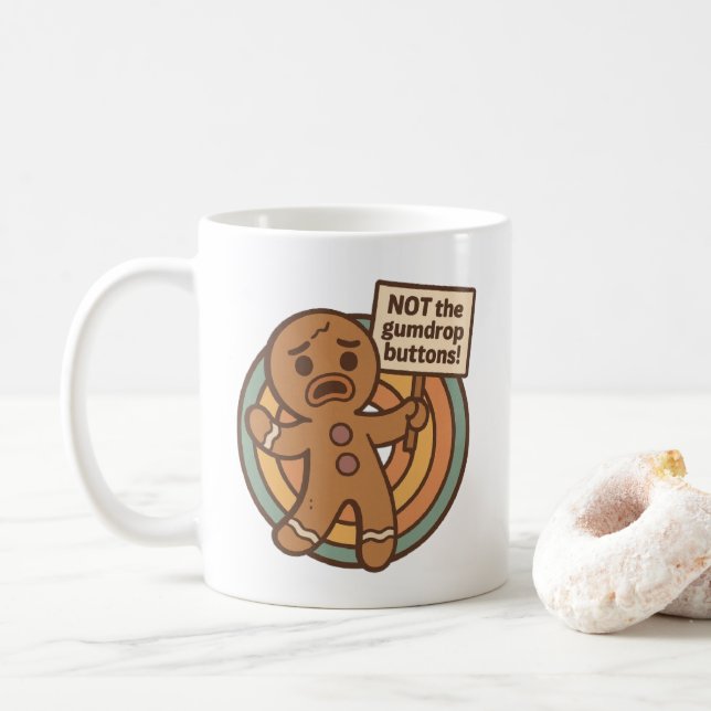 Funny Gingerbread Mug – Gingy Holiday Design Kaffeetasse (Mit Donut)