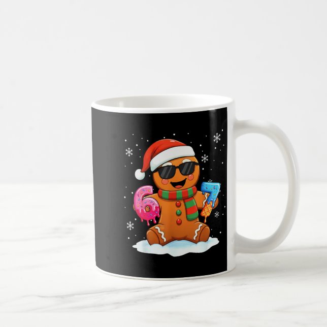 Funny Gingerbread Six Seven 67 Ice Cream Drip Chri Kaffeetasse (Rechts)