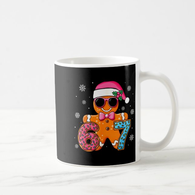 Funny Gingerbread Six Seven 67 Ice Cream Drip Chri Kaffeetasse (Rechts)