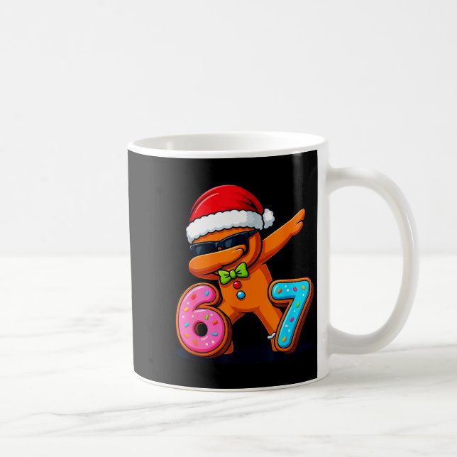 Funny Gingerbread Six Seven 67 Ice Cream Drip Chri Kaffeetasse (Rechts)