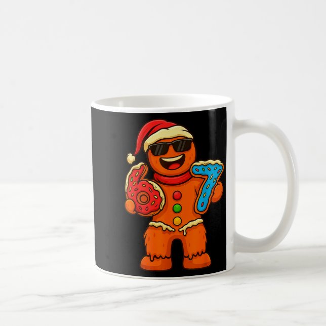 Funny Gingerbread Six Seven 67 Ice Cream Drip Chri Kaffeetasse (Rechts)
