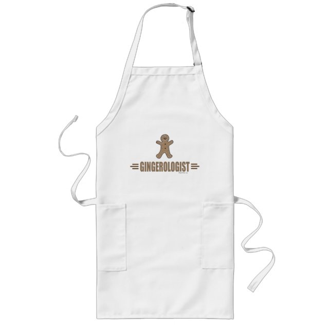 Funny Gingerbrot House Lange Schürze (Vorne)