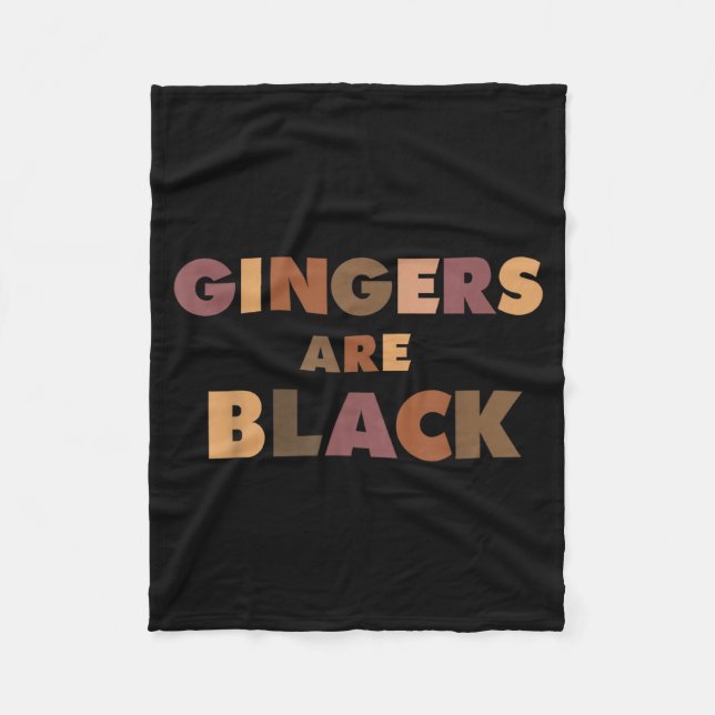 Funny Gingers Are Black Meme, Ginger Blacks Redhea Fleecedecke (Vorderseite)