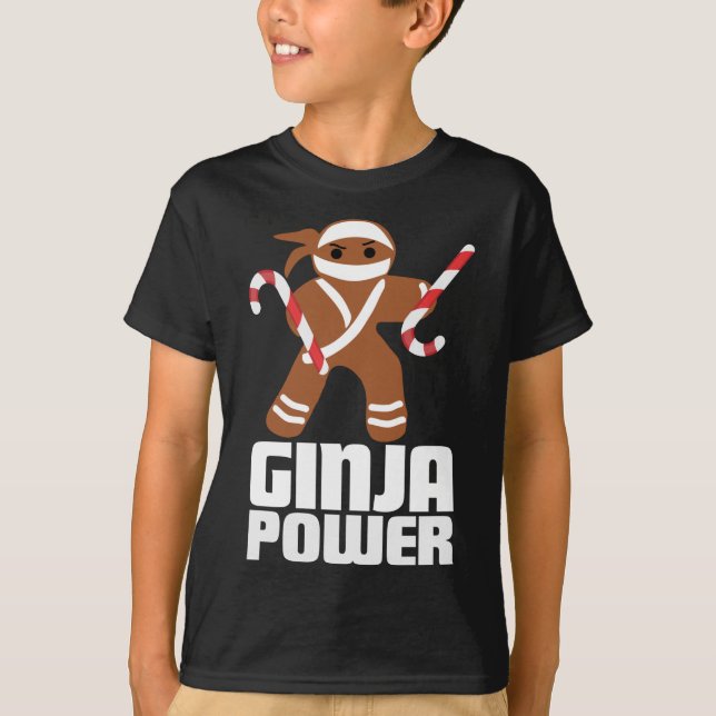 Funny Ginja Power Niedlich Weihnachts-Cookie Ginge T-Shirt (Vorderseite)