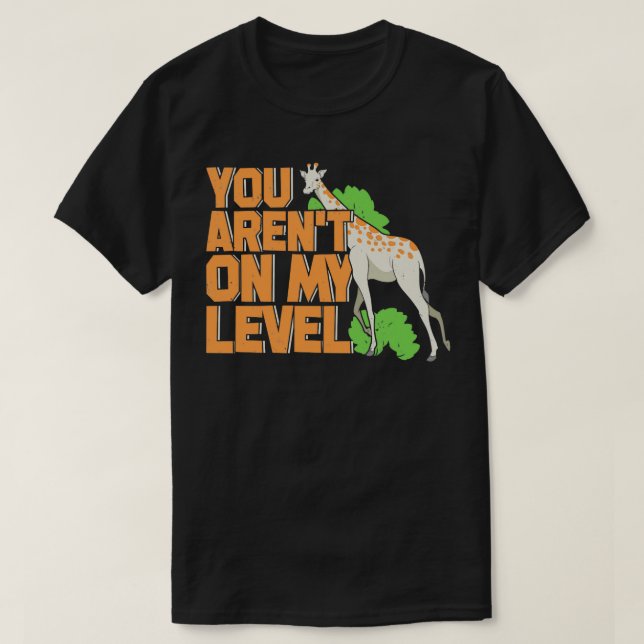Funny Giraffe Animal Keeper-Geschenk T-Shirt (Design vorne)