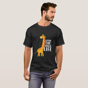 Funny Giraffe Cartoon im Leben T-Shirt