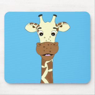 Funny giraffe Cartoon Mousepad
