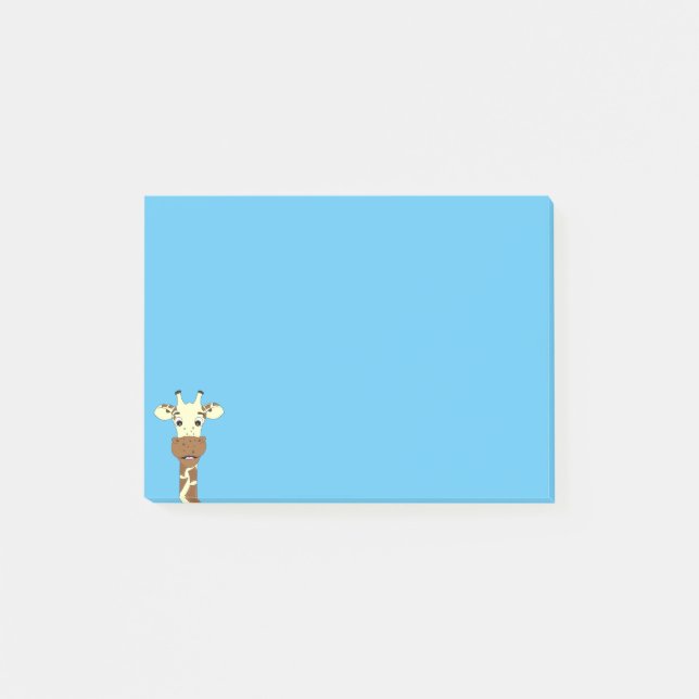 Funny giraffe Cartoon Post-it Klebezettel (Vorderseite)