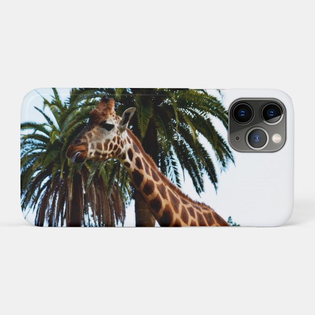 Funny Giraffe, der eine Himbeere gibt, Case-Mate iPhone Hülle (Rückseite (Horizontal))