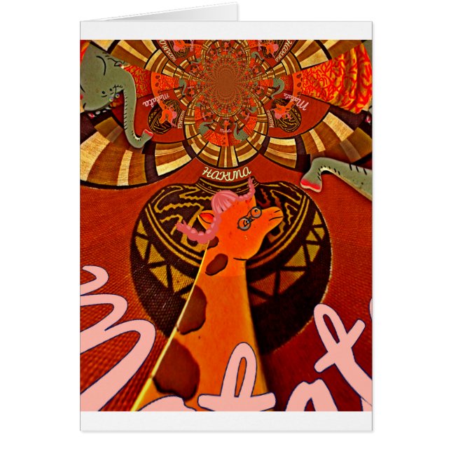 Funny Giraffe: Ein kaleidoskopischer afrikanischer (Vorne)