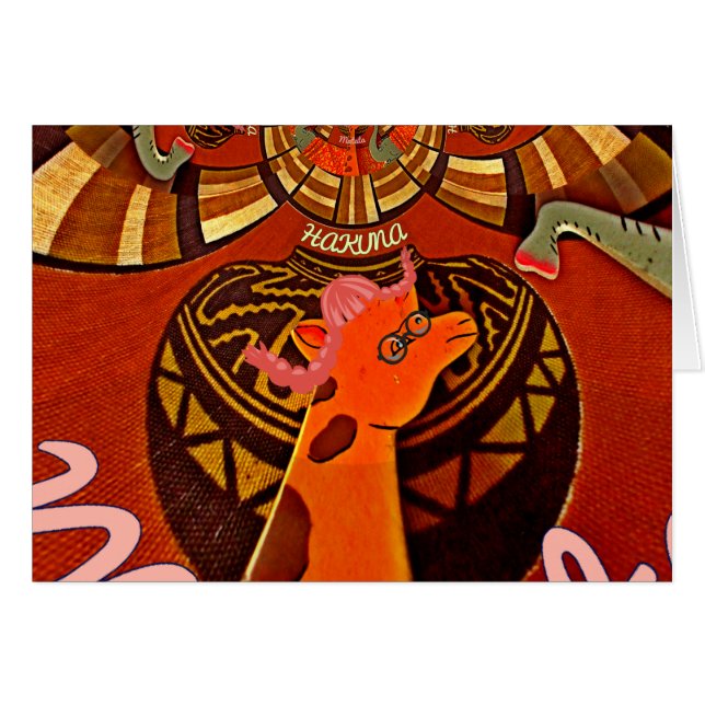 Funny Giraffe: Ein kaleidoskopischer afrikanischer (Vorderseite (Horizontal))