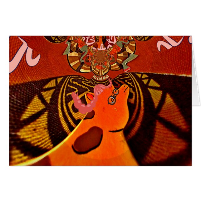 Funny Giraffe: Ein kaleidoskopischer afrikanischer (Vorderseite (Horizontal))