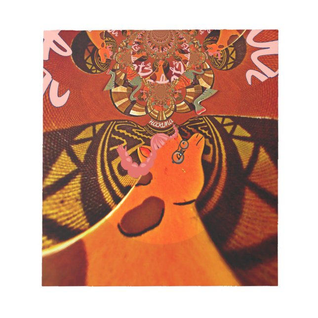 Funny Giraffe: Ein kaleidoskopischer afrikanischer Notizblock (Vorderseite)