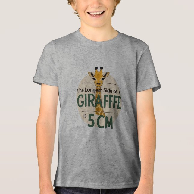 Funny Giraffe Fact T - Shirt (Vorderseite)