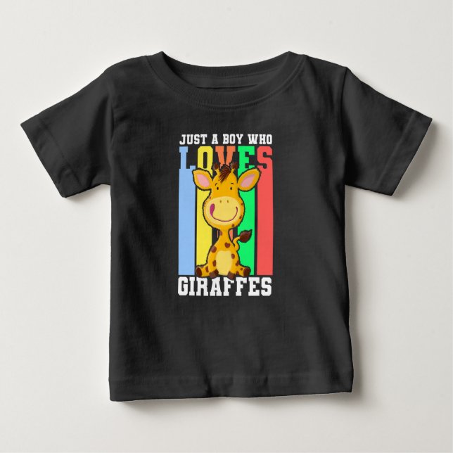 Funny Giraffe for Boys Baby T-shirt (Vorderseite)