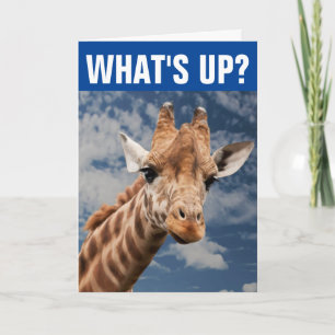 FUNNY GIRAFFE GREETING CARD ZU SAGEN HELLO KARTE