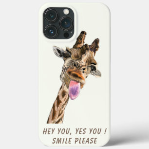 Funny Giraffe iPhone Case - Benutzerdefinierter Te